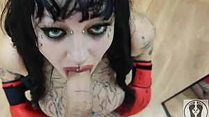 deedee love's sport ends with blowjob on monster cock.