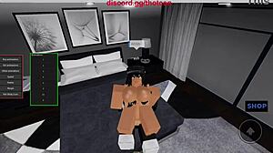 Roblox Baddie Bends Over for Rough Doggy Cum Slut Action