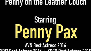 Nasty talking petite penny pax rubs her wet clit to orgasm