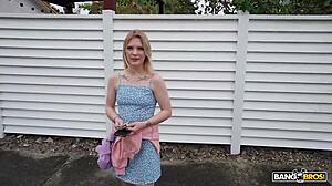 Candy Lane rides hard in the Bang Bus for a messy facial.