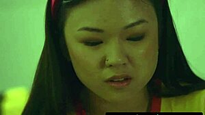 girlsway alex coal has massive squirting orgasms from femdom camp counselor in front of everyone