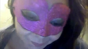 this bbw babe plays with her toy while sucking on it