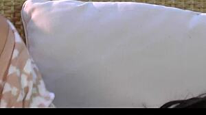 Does Nina James massage her tight pussy?