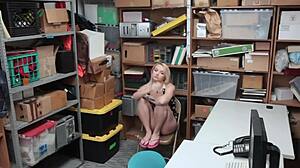 Curly teen rides guard's prick tight!