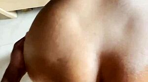 Pregnant slut gets messy anal during her surprise visit