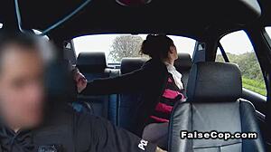 uhh, tattooed babe gettin' it on in police car... public, ya know!