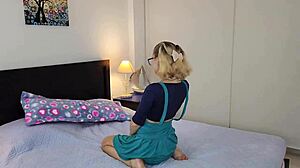 I watched this slutty girlfriend seduce her boyfriend's stepbrother intensely