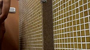 Spying on shower in locker room at gym!