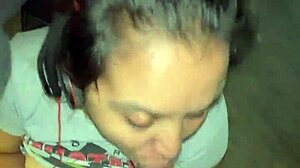 Student Gets Caught Giving Blowjob and Receives Facial Cumshot.