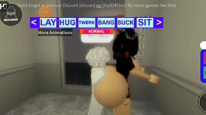 Fucking sluts on Roblox with monster cocks in intense sex sessions