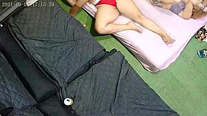 Latina Sister-In-Law Recorded Sleeping in Bed with Big Ass Fetish