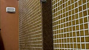 Spying on shower in locker room at gym!