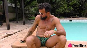 well-endowed couple invites friend for double penetration with melissa hot