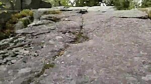 Solo Shemale Ladyboy Engages In Glasswork Porn On Road.