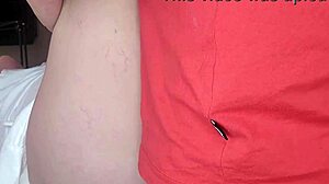 Cute hairless babe exposes nipples before close-up pussy fucking