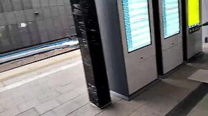 Solo Shemale Ladyboy Engages In Glasswork Porn On Road.