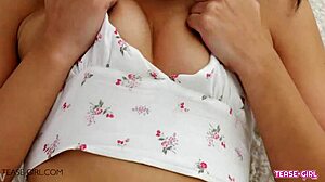 Petite teen shows her perfect body in casting, then swallows for father-in-law.