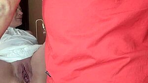 Cute hairless babe exposes nipples before close-up pussy fucking