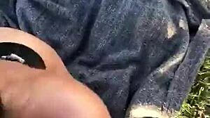 perfect blowjob with handjob and deepthroat outdoor fucking