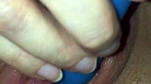 she starts masturbating with a vibrator in pov, building up to a cumshot