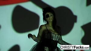 hot christy mack the pirate plays with her amazing ass and tight wet pussy