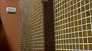 Spying on shower in locker room at gym!