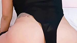 horny bluee films herself masturbating perfect pussy with dildo