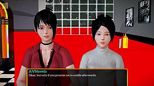 My New Family With Brunette MILF And Teen.