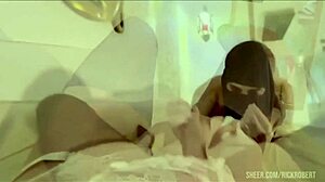 Naughty transsexual gets anal fucked to orgasm
