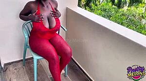 I titty fuck her huge boobs