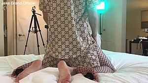 Rapper Fucks Blonde Transsexual Ladyboy Hard