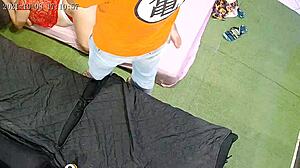 Latina Sister-In-Law Recorded Sleeping in Bed with Big Ass Fetish