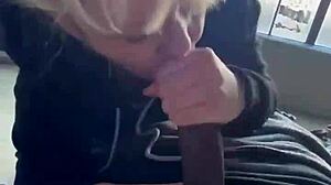 curvy milf swallows cumshot