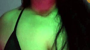 Colombian girl shows off her big tits and ass on webcam