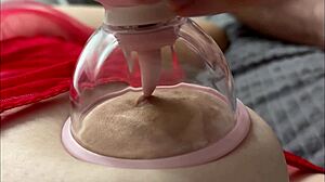 The vacuum tongue licked my nipples so sweetly