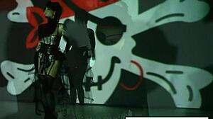 hot christy mack the pirate plays with her amazing ass and tight wet pussy