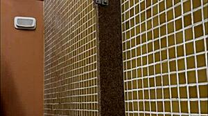 Spying on shower in locker room at gym!