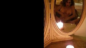 Milf Masturbates Suggestively In Vintage Mirror POV