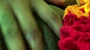 Homemade Ebony Amateur Squirts Easily Solo Before Using Dildo