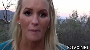 this teen's filthy pussy is exposed for a hardcore blowjob in pov 😈