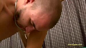 Real flexi teen 18+ doll extreme deepthroat gagging.