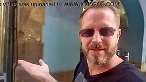 A tourist spots pornstar Dominno on the street and takes her to his hotel for a quick fuck