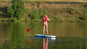 Sup! Pink Micro Bikini Flashes In Public