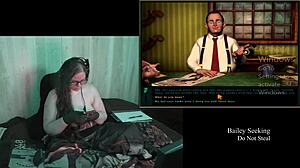 Naked BBW with tattoos and glasses