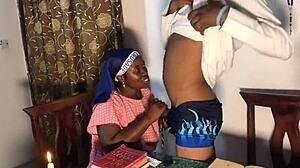 Sex before confession in homemade setting with big tits and ass