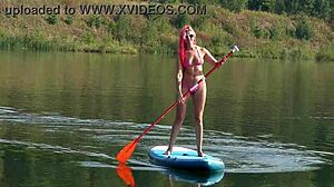 Sup! Pink Micro Bikini Flashes In Public