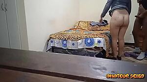 i fucked the street vendor girl at home for her nice ass