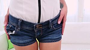 This Petite Babe Loves Fucking Huge Cock!