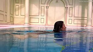 Irina russaka shows off underwater in tight outfit