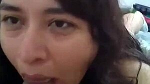 Aurora Estelar gives luxury oral to Hunter 666 with hot milk for breakfast